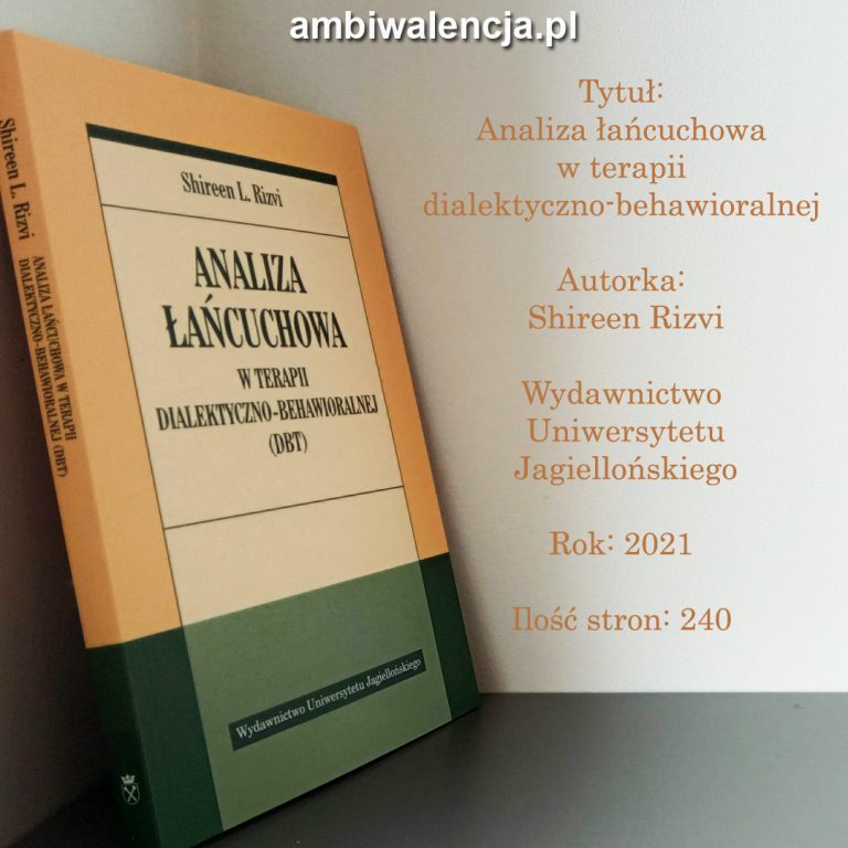 Analiza łańcuchowa w terapii dialektyczno-behawioralnej – Shireen Rizvi